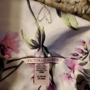 Victoria's Secret white satin boxer pjs